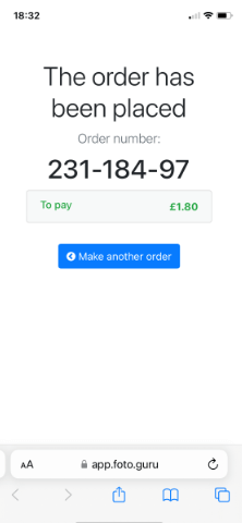 order summary
