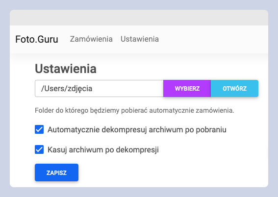 Program for downloading images